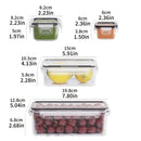 Juego de 8 recipientes herméticos para alimentos
