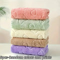 Juego de 5 toallas faciales de suave y absorbente forro polar coral