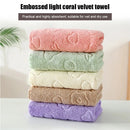 Juego de 5 toallas faciales de suave y absorbente forro polar coral