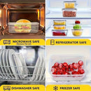 Juego de 8 recipientes herméticos para alimentos